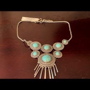 Lucky Brand turquoise statement necklace